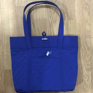 Vera Bradley Microfiber Classic Blue Tote Bag